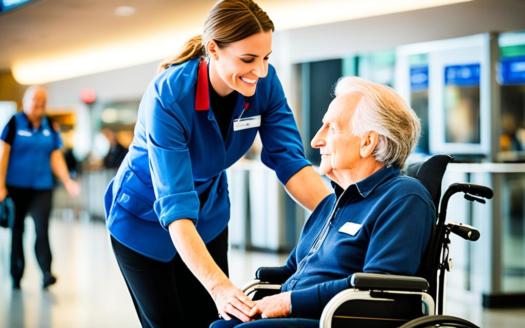airport wheelchair assistance tip