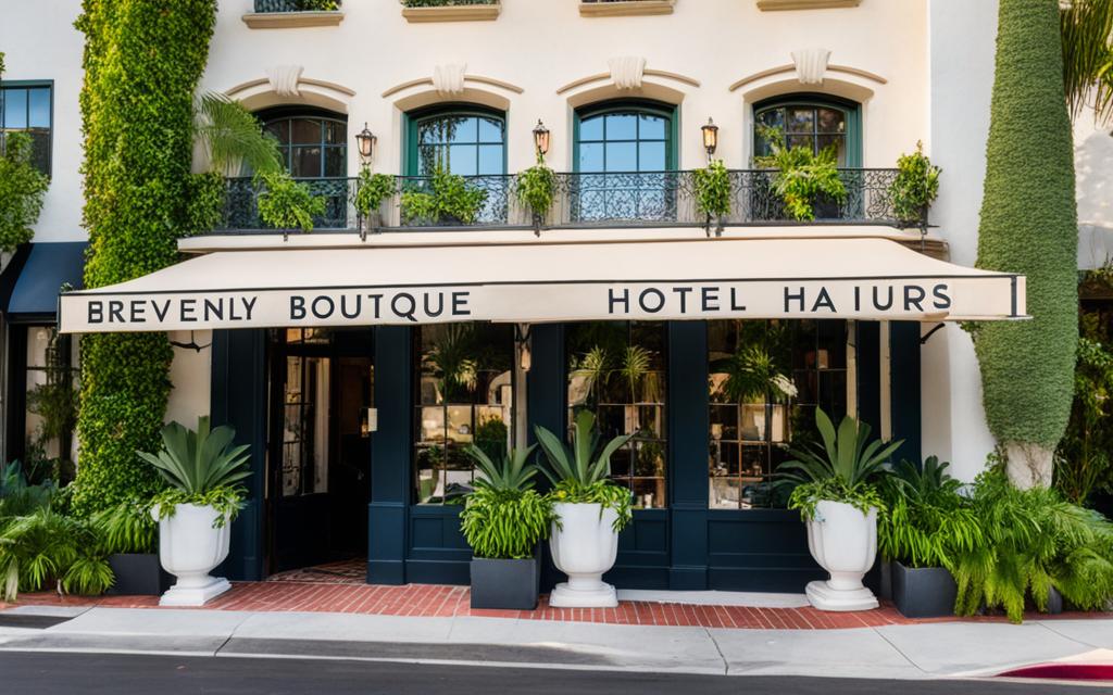 historic boutique hotels in beverly hills