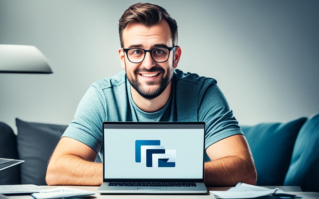 man managing finances on a laptop man managing finances on a laptop